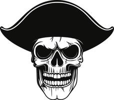 pirata y mar tema icono vector