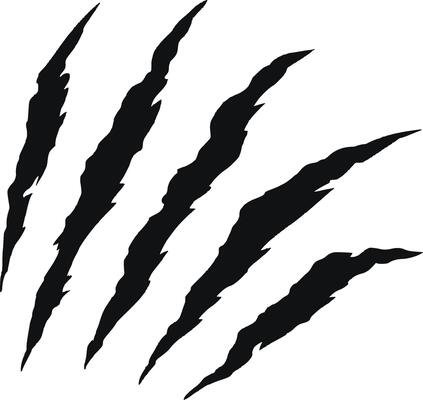 Claws scratch. Design element for logo, label, sign, poster, t shirt
