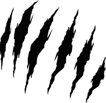 Claws scratch. Design element for logo, label, sign, poster, t shirt