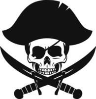 Pirate and sea theme icon vector