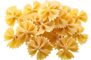 A Bunch of Yellow Bow Tie Pasta png