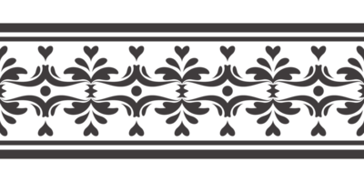 etnisch naadloos streep patroon. wijnoogst grens ornament. klassiek overladen antiek element. barok rococo bloemen stijl. decoratief ontwerp voor kader, bladzijde, poster, groet kaart, uitnodiging, menu. png