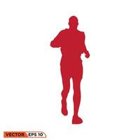 Running logo graphic illustration on background vector