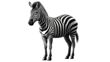 zebra isolerat på transparent bakgrund. png