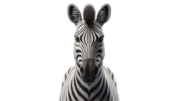 zebra isolerat på transparent bakgrund. png