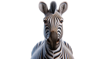 zebra isolated on transparent background. png