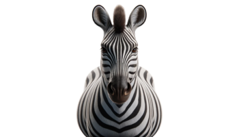 zebra isolato su trasparente sfondo. png