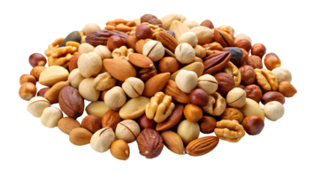 nutritivo mezclado nueces apilado en png