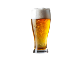 A Glass of Foamy Cold Beer png