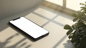 minimalistisch Smartphone Attrappe, Lehrmodell, Simulation 2 png