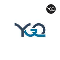 ygq logo letra monograma diseño vector