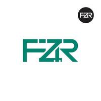 fzr logo letra monograma diseño vector