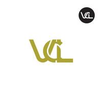 vcl logo letra monograma diseño vector