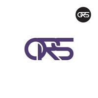 Letter ORS Monogram Logo Design vector