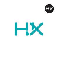 hjx logo letra monograma diseño vector