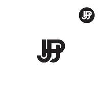 jpj logo letra monograma diseño vector