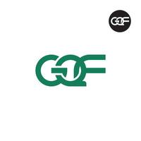 gf logo letra monograma diseño vector