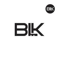 Letter BLK Monogram Logo Design vector