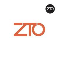 zto logo letra monograma diseño vector