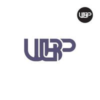 wbp logo letra monograma diseño vector