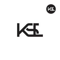 ksl logo letra monograma diseño vector