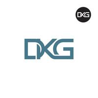 letra dkg monograma logo diseño vector
