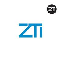 ZTI Logo Letter Monogram Design vector