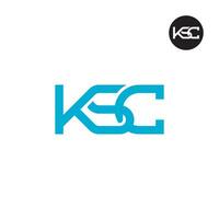 KSC Logo Letter Monogram Design vector
