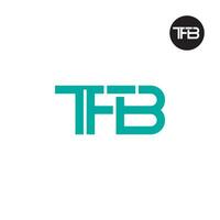 Letter TFB Monogram Logo Design vector