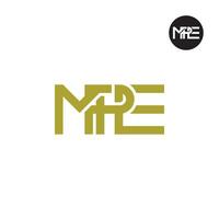 Letter MPE Monogram Logo Design vector