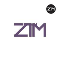 ZTM Logo Letter Monogram Design vector