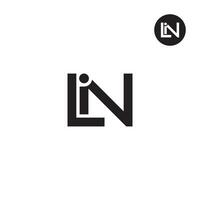 Letter LIN Monogram Logo Design vector