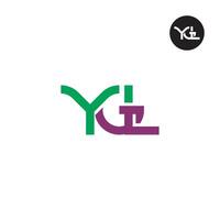 ygl logo letra monograma diseño vector