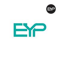 eyp logo letra monograma diseño vector