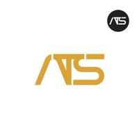 Letter ATS Monogram Logo Design vector