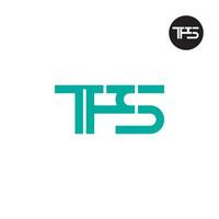 letra tfs monograma logo diseño vector