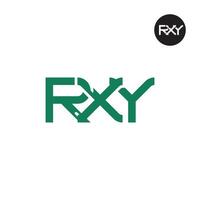rxy logo letra monograma diseño vector