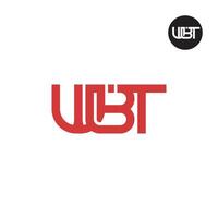 wbt logo letra monograma diseño vector