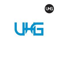 uhg logo letra monograma diseño vector