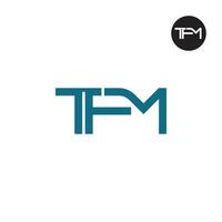 letra tfm monograma logo diseño vector