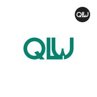 qw logo letra monograma diseño vector