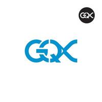 gqx logo letra monograma diseño vector