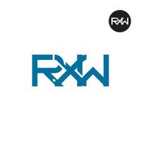 RXW Logo Letter Monogram Design vector