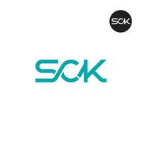 letra sck monograma logo diseño vector