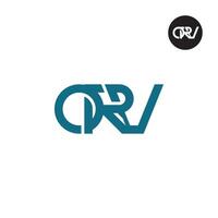 letra orv monograma logo diseño vector