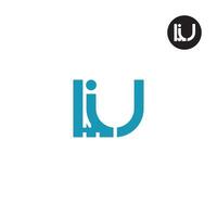 LIU Logo Letter Monogram Design vector