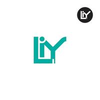 LIY Logo Letter Monogram Design vector