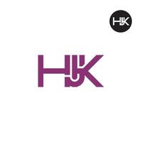 HJK Logo Letter Monogram Design vector