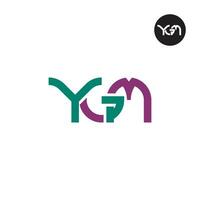 ygm logo letra monograma diseño vector