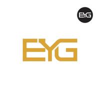 EYG Logo Letter Monogram Design vector